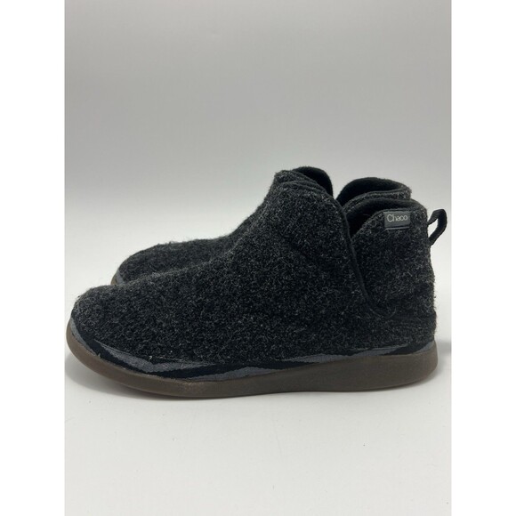 Chaco Revel Mid Women's Size 8.5M Bootie Charcoal Black Felt Slipon Winter Ankle - Picture 7 of 9